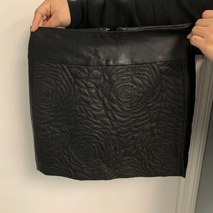 marciano leather skirt